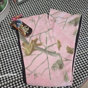 Pink Camouflage Fleece Scarf